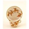 Image 1 : Old Japanese Satsuma Maple Leaf Cup Saucer Mk #1076251