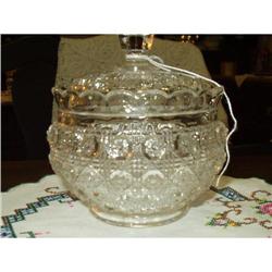 Pressed Glass Candy Jar #1076260