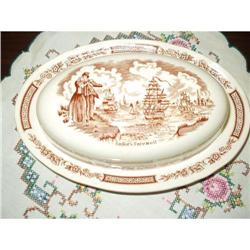 Staffordshire Butter Dish #1076262