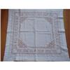 Image 1 : VICTORIAN LINEN FANCY DRAWNTHREAD LACE CLOTH #1076910