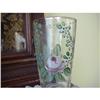 Image 1 : ROSES PAINTED GLASS VASE VICTORIAN SHABBY CHIC #1076911