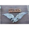 Image 2 : Metal Eagle Display 25.5" W and Garden Tool Key Hanger 13.5" W