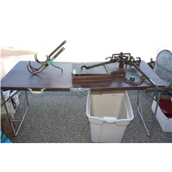 Vintage Scale, Cultivator, Plastic Tub and Misc Parts