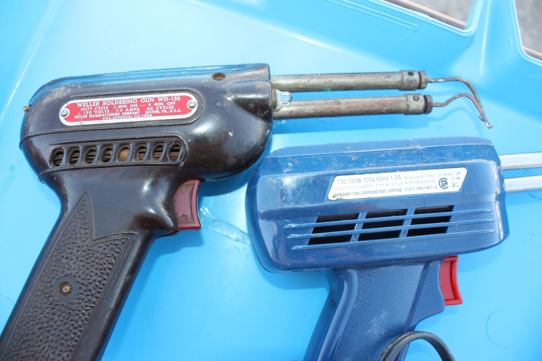 Soldering Guns and Drill Bits (Mastercraft Working, Other Not Working)