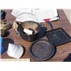 Image 3 : Lot of Kitchenware (Some Brass and Cast Iron Items)