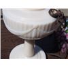 Image 9 : Vintage Milk Glass Lamp with Tiffany Shade (Electric)