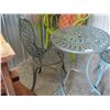 Image 4 : Iron Table and 2 Chairs 24" Diameter