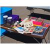 Image 1 : Misc Books, Kitchen Related Items and 2 Plastic Totes
