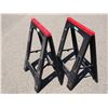Image 2 : 2X THE MONEY - Folding Plastic Saw Horses