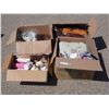 Image 1 : 2 Boxes of Leather Material, 1 Box of Kitchenware and 1 Box of Craft Supplies