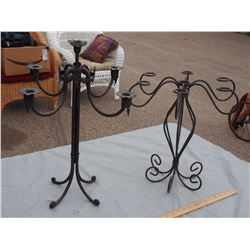 2 Ornamental Holders 21" and 16" T