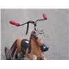 Image 3 : Late 1800s Kids Wooden Horse Tricycle 34" T by 30" L (Leather Strap Broken)
