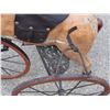Image 7 : Late 1800s Kids Wooden Horse Tricycle 34" T by 30" L (Leather Strap Broken)