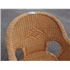 Image 5 : Wicker Chair 35" T and Stand with Glass Top 23.75" T