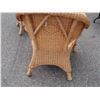 Image 6 : Wicker Chair 35" T and Stand with Glass Top 23.75" T
