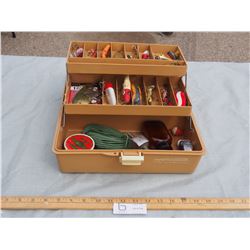 Vintage Tackle Box with Tackle Contents