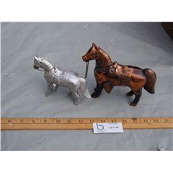 2 Horse Figurines