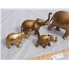 Image 2 : 4 Brass Elephant Figurines