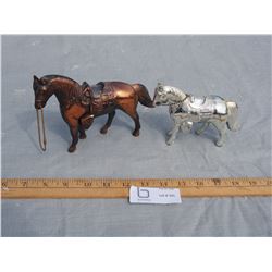 2 Horse Figurines