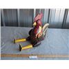 Image 1 : Wooden Rooster Folk Art with Moving Parts