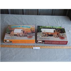 2X THE MONEY - All Wood Brand Kits, Chuck Wagon and Covered Wagon (1 Sealed)