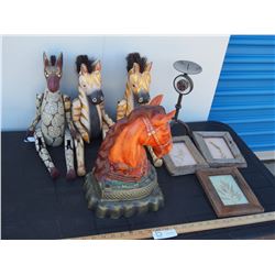 Horse Related Items and Decorative Items