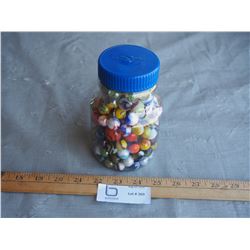 Small Jar with Marbles