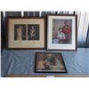 Image 1 : 3 Vintage Pictures in Frames