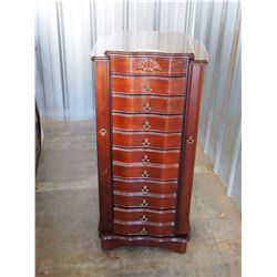 Jewelry Display Cabinet 17  by 14  by 37.5 