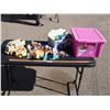 Image 1 : Mixed Lot of Kids Toys and Kids Toy Furniture with Plastic Tote