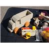 Image 2 : Mixed Lot of Kids Toys and Kids Toy Furniture with Plastic Tote