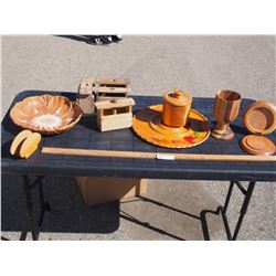 Wooden Related Items (Butter Press, Trays and etc.)