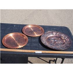 3 Copper Plates