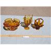 Image 1 : 3X THE MONEY - Fancy Amber Glass Items