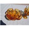 Image 2 : 3X THE MONEY - Fancy Amber Glass Items