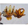 Image 3 : 3X THE MONEY - Fancy Amber Glass Items