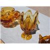 Image 5 : 3X THE MONEY - Fancy Amber Glass Items
