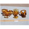 Image 7 : 3X THE MONEY - Fancy Amber Glass Items