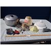 Image 1 : Mixed Lot of Pots, Lamps and Lamp Shades