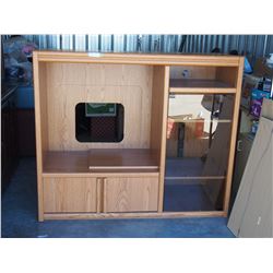 Entertainment Center 54" W by 27" D by 46.5" T