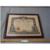 Image 1 : Odd Fellows 1913 Framed Picture 18.75 by 15.75"