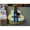 Image 3 : 30" Acoustic Guitar Blue-White Robson with Box
