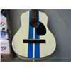 Image 4 : 30" Acoustic Guitar Blue-White Robson with Box