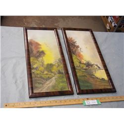 2X THE MONEY - Oil Pastel J. Orth Pictures in Frames