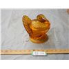 Image 1 : Amber Glass Turkey on a Nest