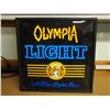 Image 1 : Vintage Olympia Light Beer Light Up Plastic Sign (Working) 17 by 17"