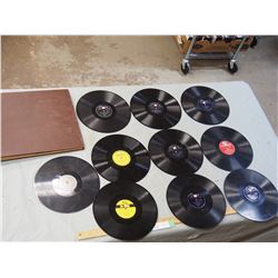 Storage Case of 8 78 Records (Record List in Description)