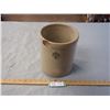 Image 1 : Medicine Hat Potteries Stamped 1 Gallon Crock 7.5 by 9" T (Has Chip)