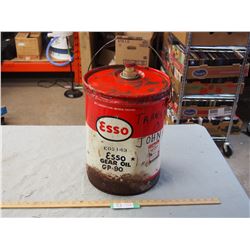 Esso Gear Oil Oil Pail 5 Imperial Gal