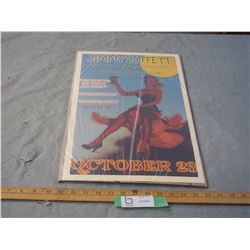 Jimmy Buffett 1976 Concert Poster 12 by 18 